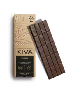Kiva 1:1 CBD:THC Espresso Dark Chocolate Bar