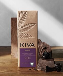 Kiva Dark Chocolate Blackberry Bar
