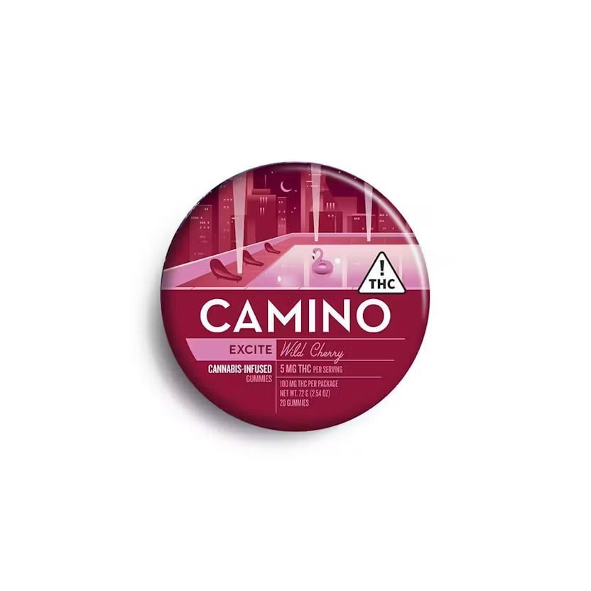 Camino Wild Cherry Excite Gummies