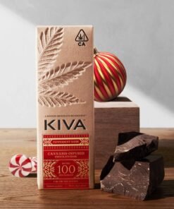 Kiva Peppermint Bark Dark Chocolate Bar